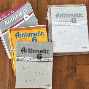 Abeka Arithmetic 6 Homeschool Set